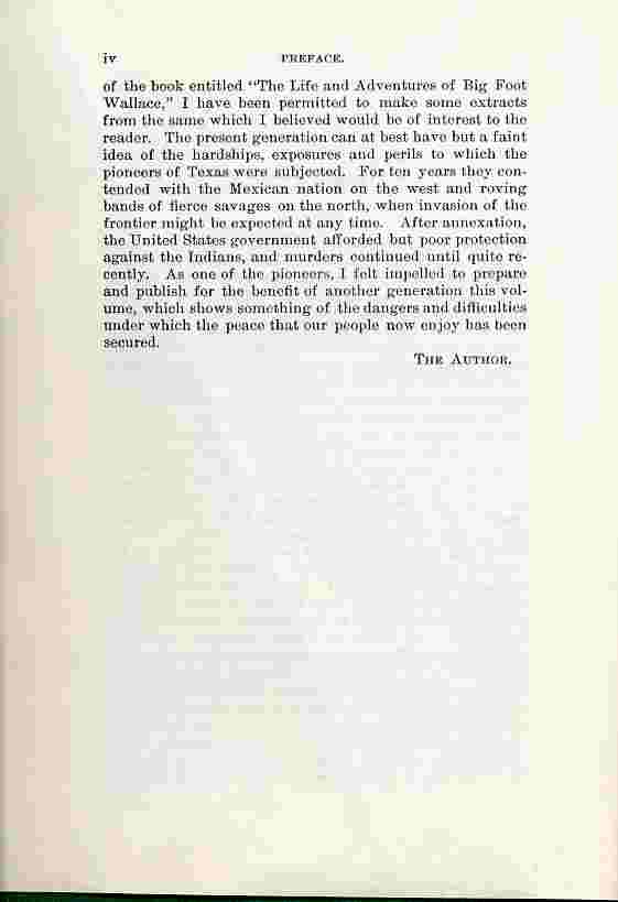 Indian Depredations in Texas Preface