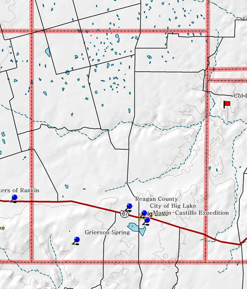 Map of Reagan County