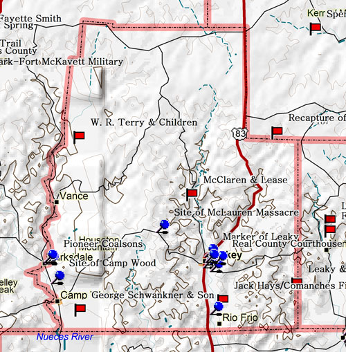 Map of Real County