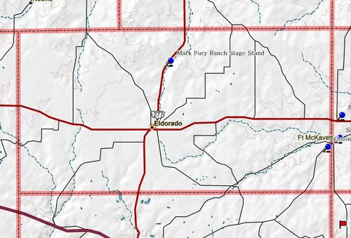 Map of Schleicher County