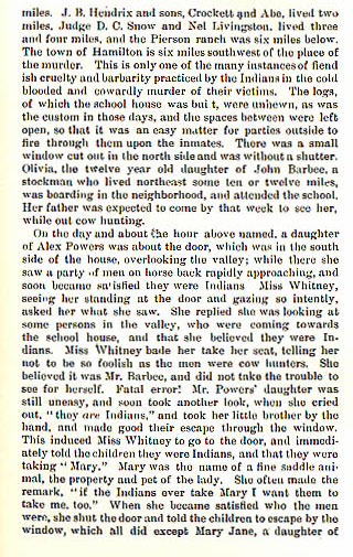 School House Massacre story from the book Indian Depredations in Texas by J. W. Wilbarger