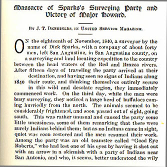 Massacre of Sparks's Surveying Party and Victory of Major Howard