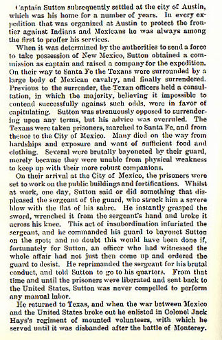 Captain John S. Sutton story from the book Indian Depredations in Texas by J. W. Wilbarger