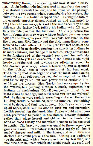 Heroic Defense of the Taylor Family story from the book Indian Depredations in Texas by J. W. Wilbarger