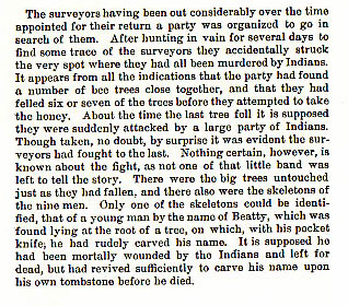 Ten Surveyors story from the book Indian Depredations in Texas by J. W. Wilbarger