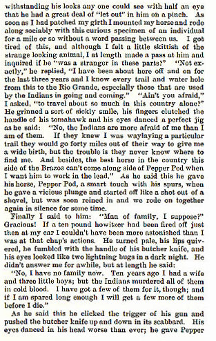 The Indian Hater story from the book Indian Depredations in Texas by J. W. Wilbarger