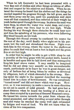 Thomas Norris story from the book Indian Depredations in Texas by J. W. Wilbarger