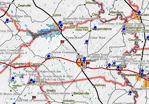 Map of Washington County