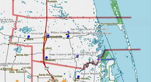 Map of Willacy County