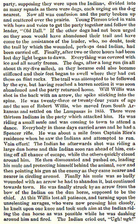 William Willis story by Wilbarger