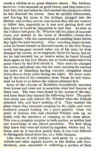 Witcher and Carter story from the book Indian Depredations in Texas by J. W. Wilbarger