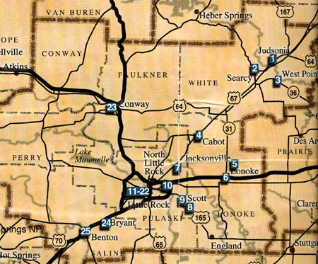 Central Arkansas Map