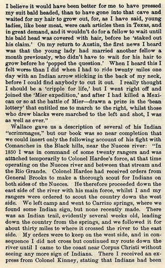 Big Foot Wallace Returns to his Old "Stamping Grounds"