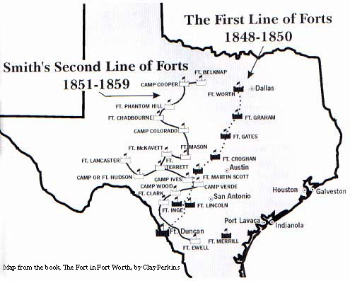 First and Second Line of Forts Map