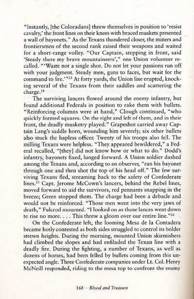 The Battle of Val Verde from the book, Blood & Treasure by Donald S. Frazier