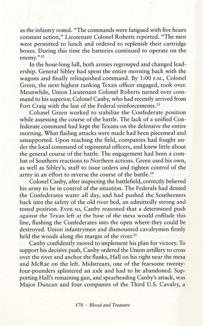 The Battle of Val Verde from the book, Blood & Treasure by Donald S. Frazier