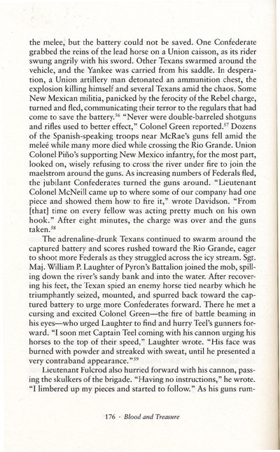 The Battle of Val Verde from the book, Blood & Treasure by Donald S. Frazier