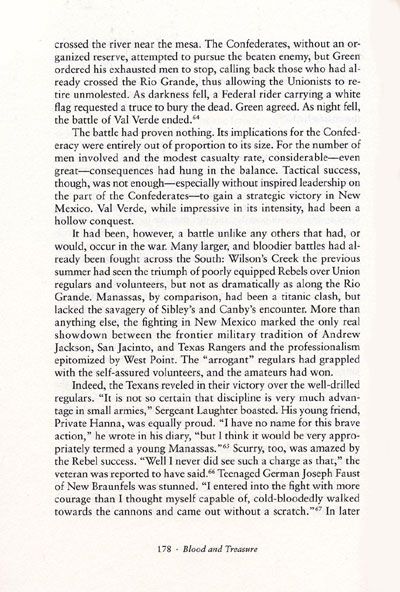 The Battle of Val Verde from the book, Blood & Treasure by Donald S. Frazier