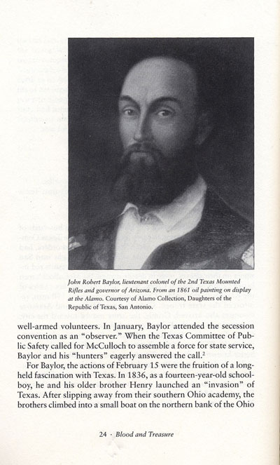 Donald S. Frazier's description of John R. Baylor in his book, Blood & Treasure