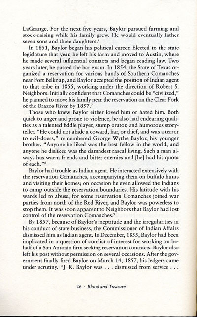 Donald S. Frazier's description of John R. Baylor in his book, Blood & Treasure