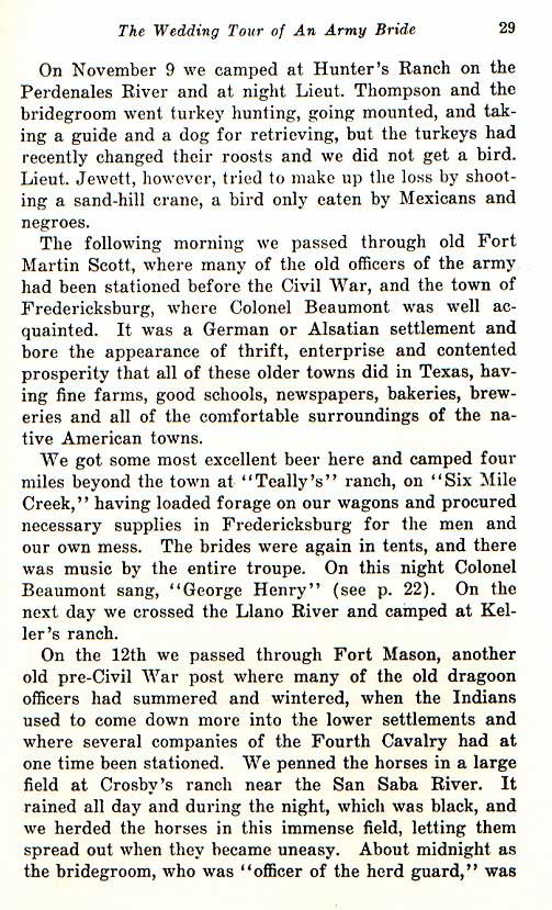 Fort Martin Scott to Fort Concho