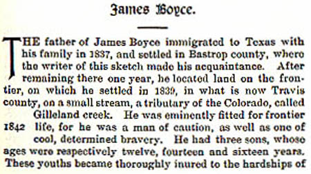 James Boyce story by WIlbarger