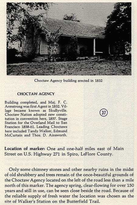 Choctaw Agency Building Picture