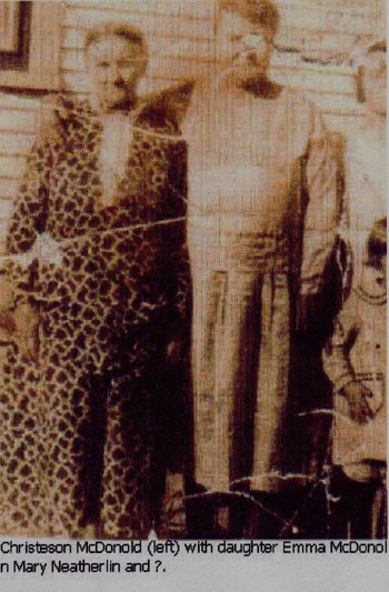 Picture of Christeson McDonold and daughter Emma with Mary Neatherlin