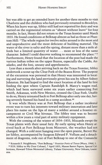 Sibley from the book, Confederate General of the West by Jerry Thompson