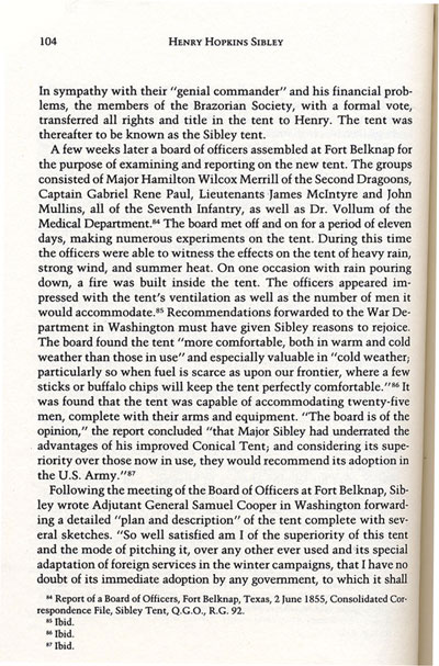Sibley from the book, Confederate General of the West by Jerry Thompson