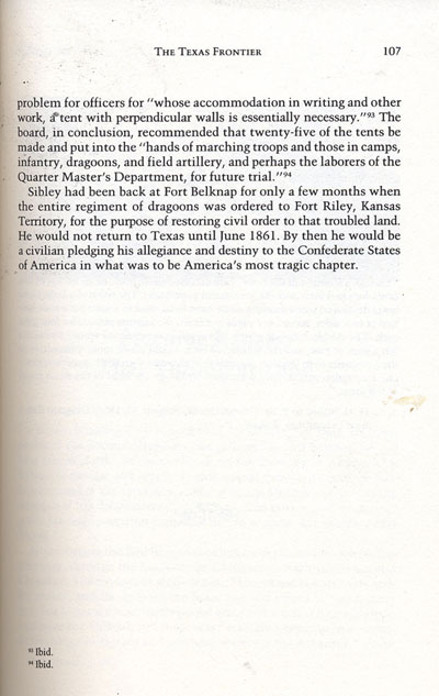 Sibley from the book, Confederate General of the West by Jerry Thompson