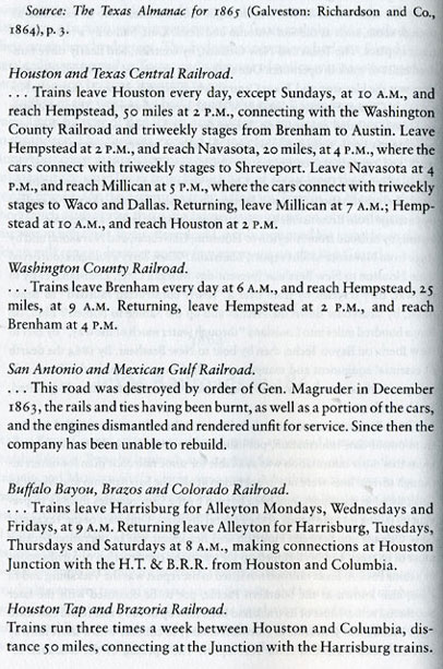Coastal Texas in the 1860's 