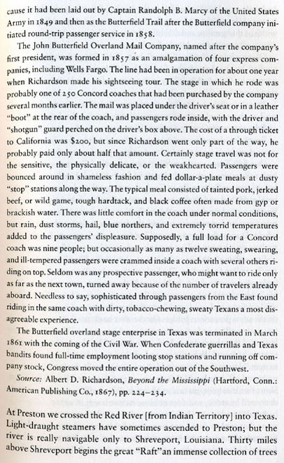 Albert D. Richardson's first-hand account of his 1859 Butterfield Stage Ride into Texas
