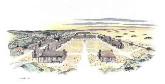 Picture of Fort Worth in the early 1850s