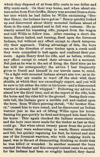 Heroic Defense of the Dillard Brothers story from the book Indian Depredations in Texas by J. W. Wilbarger