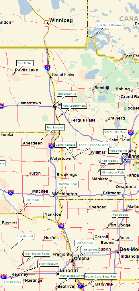 East Sioux Nation Map