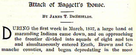 Gid Foreman story by Wilbarger