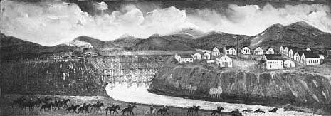 Drawing of Fort Steele