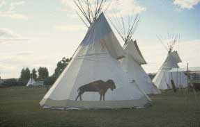 Teepees at Fort Bridger