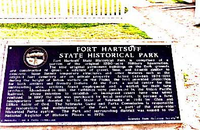 Picture of Fort Hartsuff Plaque