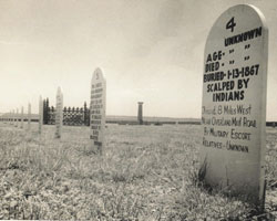 Picture of Headstone at Fort Wallace