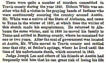 Gideon White story by Wilbarger