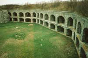Picture of Parade Ground and Gun Casements at Fort Gorges