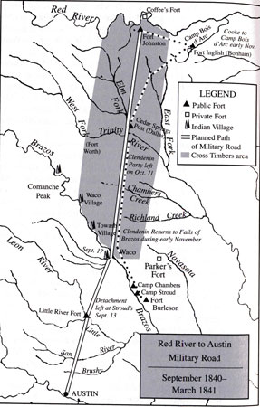 Red River To Austin Military Road Map