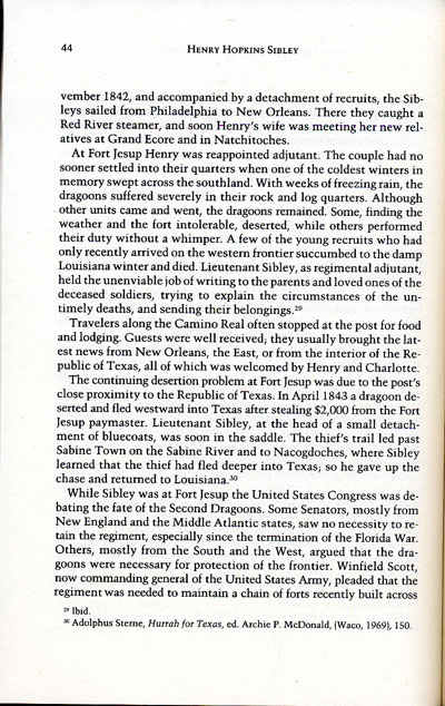 Forts Jesup and Washita