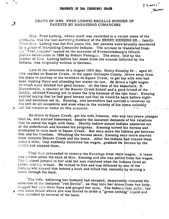 Kensing Massacre Story