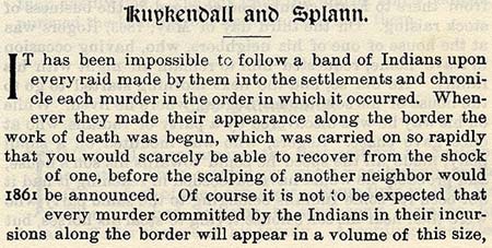 Sameul Kuykendall story by Wilbarger