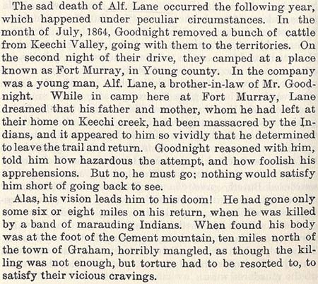 Alf Lane story by Wilbarger