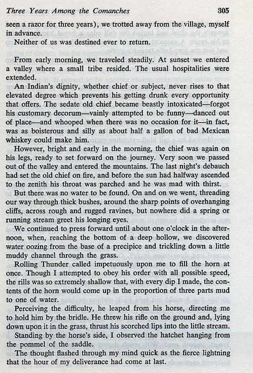 Three Years Among the Comanches - On the Trail