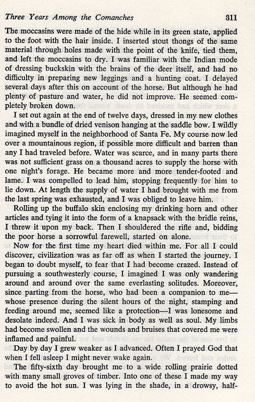 Three Years Among the Comanches - Escape